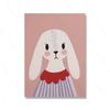 Cool Poodle Wall Art Cute Dog with Sunglasses Rabbit Colorful Kids Room Decor Modern Nursery Art Party Animal Illustration