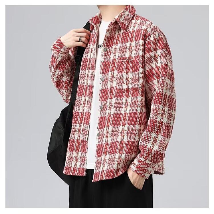 Men s Slim Fit Color Block Lapel Jacket - Trendy Autumn Workwear & Streetwear M up to 165cm/62.5kg
