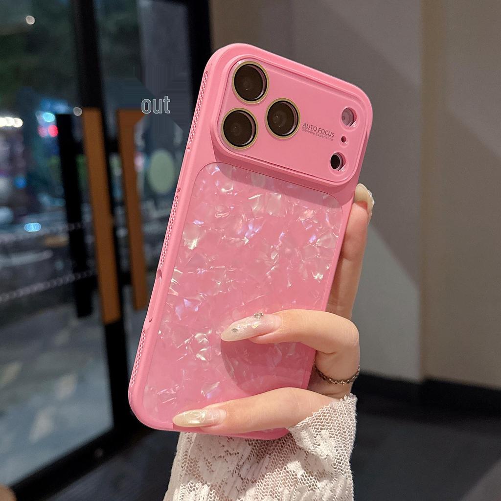 Large Shell Texture Full Coverage Phone Case for Apple Pro Max - Drop-Proof and High-End Feel Protective Case