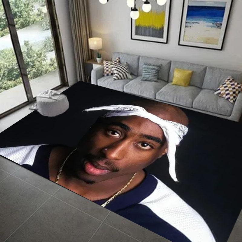 T-Tupac 2Pac Carpet Non -Slip Carpet For Living Room Kitchen Bathroom Rug ,Kids Bedroom Mats Home Decor