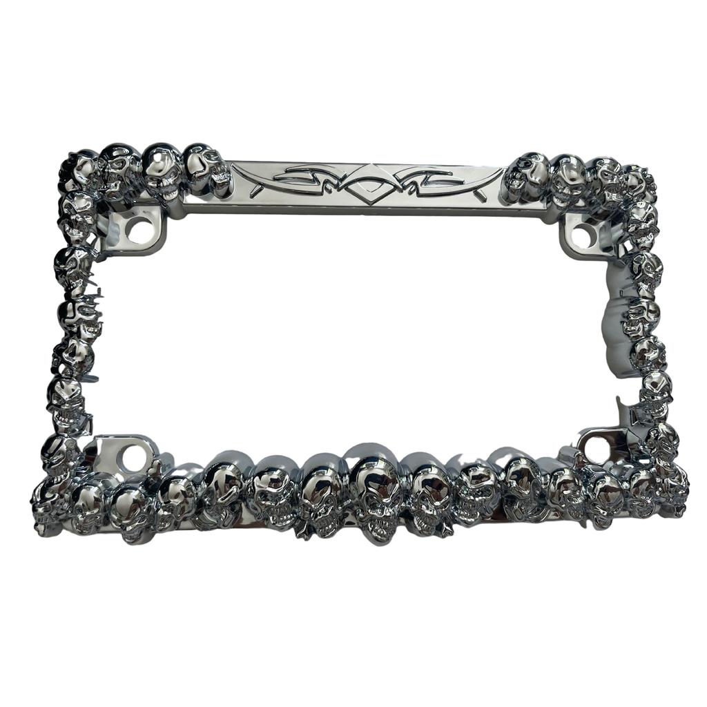 Motorrad Kunststoff Silber/Schwarz Nummernschild Rahmen Motorrad Nummernschild Halter Nummernschild Abdeckung für UNS