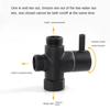 G1/2" Water Diverter 3-Way Flow Control Valve Shower Arm Diverter Valve  Hand Held Showerhead