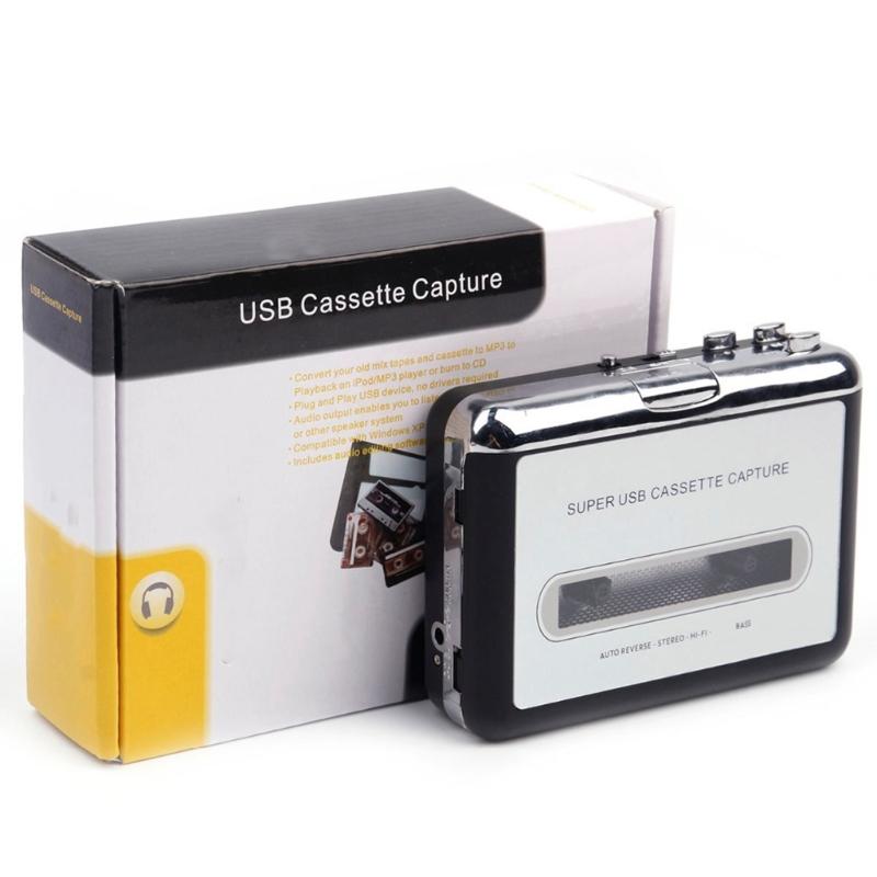 USB Cassette To Digital Converter For PC With Plugs And Play And High Fidelitys Audios Transfer MP3 WAV Format for Home