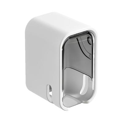 Dustproof Wall Mounted Toothbrush Holder With Cover Self Adhesive Toothbrush Storage Organizer For Shower Bathroom