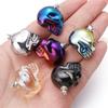 2025 New Punk Skull Pendants Lampwork Charm Pendants for Jewelry Making Skeleton Pendant DIY Necklace Christmas Gift Wholesale