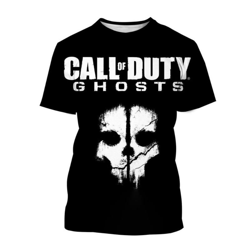 Popular Shooting Games Summer Fashion Creative Design Patterns 3D Printing Stimulating Trendy Cool Personalized T-shirt