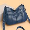 Dámská taška Soft Leather Crossbody Bag Taška přes rameno pro matku středního věku
