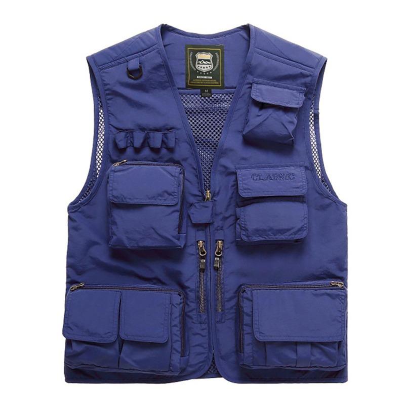 Vest Thin Men's Outdoor Multi-Pocket Fishing Photography Vest Vest Vest Vest Printed Tooling