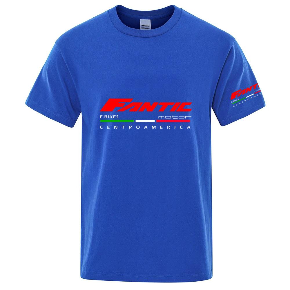Fantic Motor Logo Print 2026 Unisex Freizeit Sportoberteile Joggen Radfahren Sommer Schnelltrocknend Tägliches Laufen Sportbekleidung T-Shirt