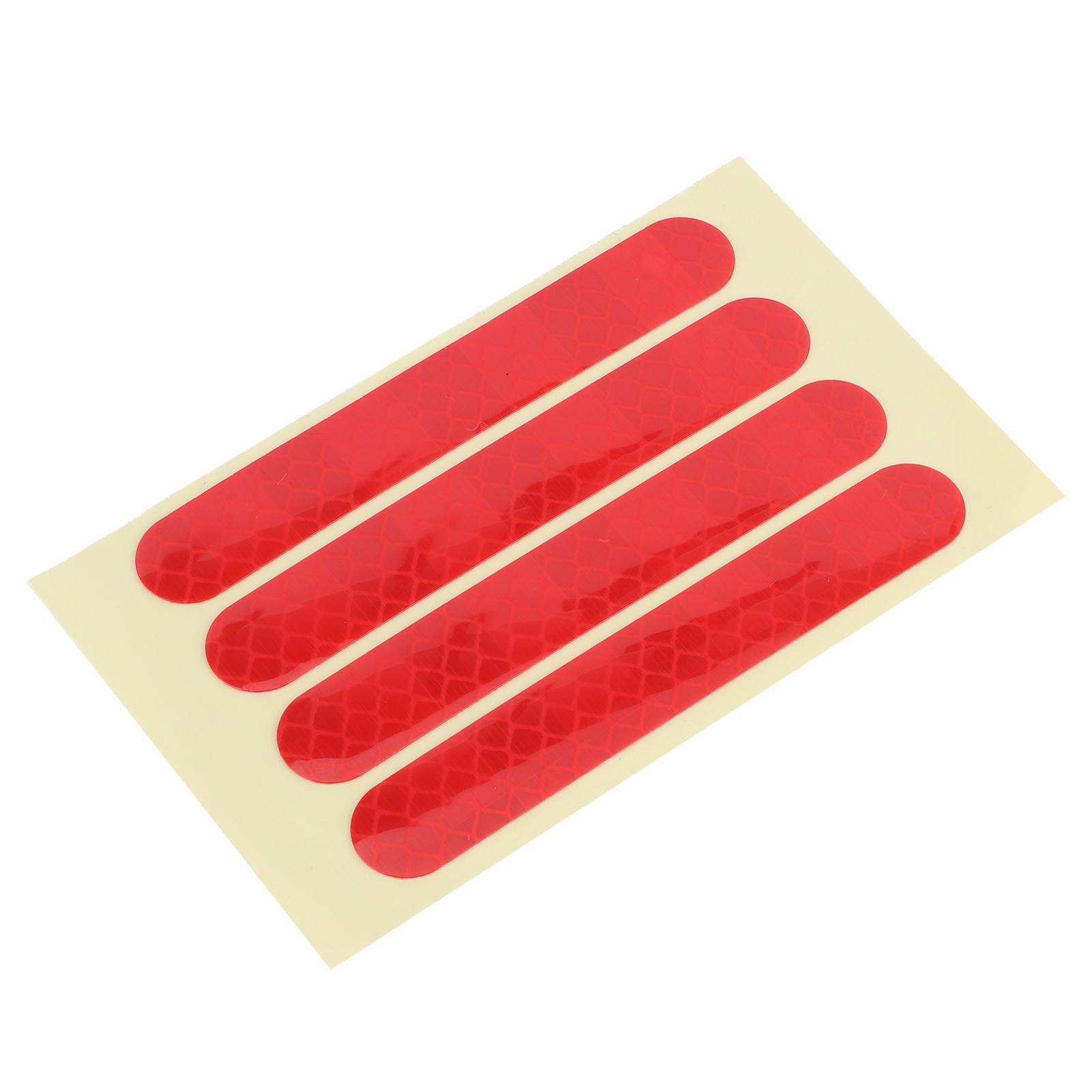 

Комплект из 4 шт. Светоотражающая наклейка на переднее/заднее колесо для электросамоката Ninebot G30, аксессуар, красный