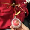 Keychain Pendant Fruit Shaped Bag Fruit Pendant Symbolizing Charm Keychain Simulation Safety Car Decoration