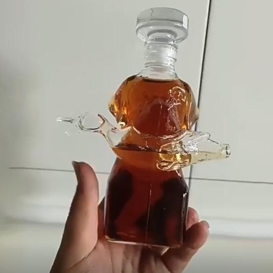 Decantor de whisky pentru câini de vânătoare, gravat 3D, rață Hunter Dog, sticlă de sticlă, animal, sticla de whisky, recipient de vin pentru bărbați, tata, acasă, Bar, decor