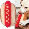 Soft Plush Dog Toy Hot Dog Shape Detachable Sound Exquisite Doll Toys for Cats Dogs