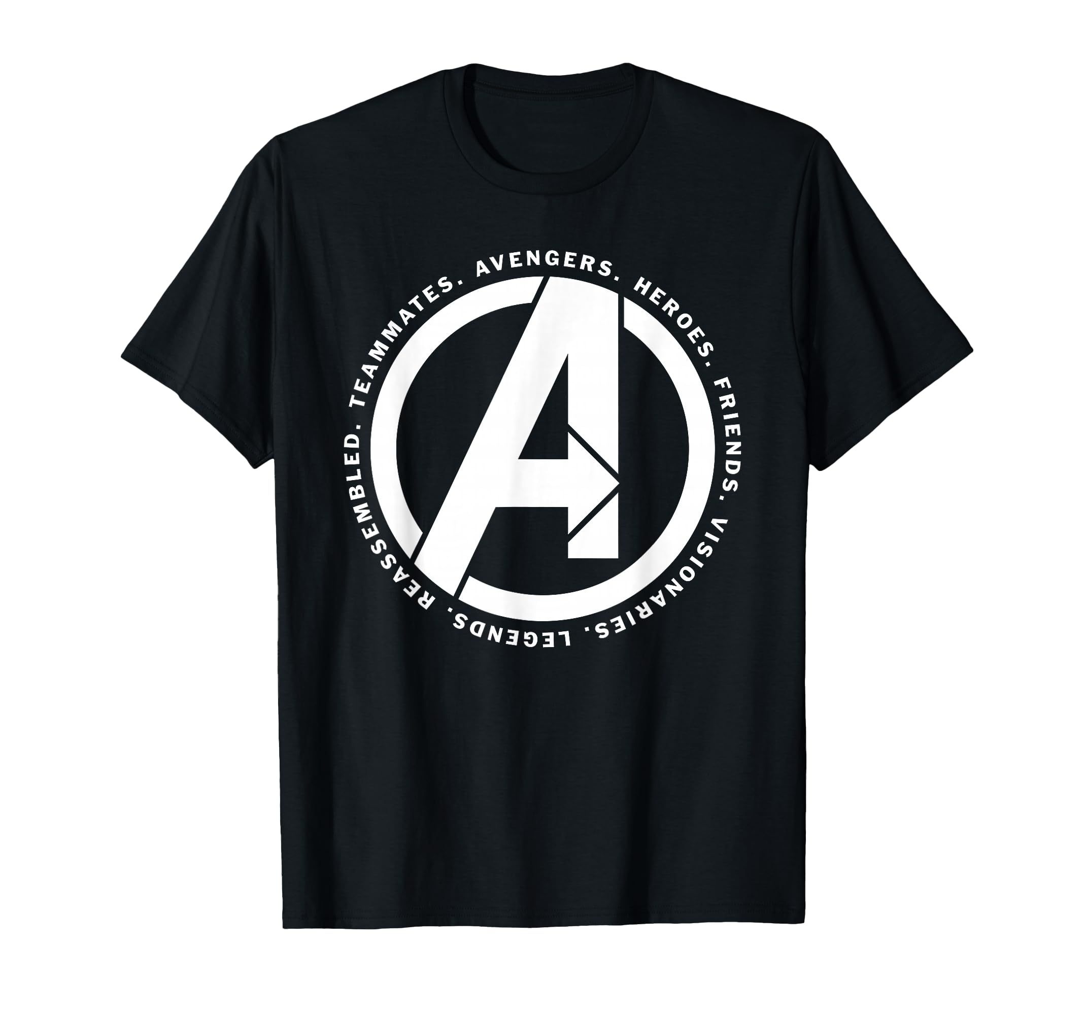 

Marvel Avengers Endgame Logo Heroes and Legends T-Shirt чёрный