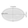 Oval Tray Mold Silicone Oval Jewelry DIY Tray Mold for Manicure Store Decoration Organization