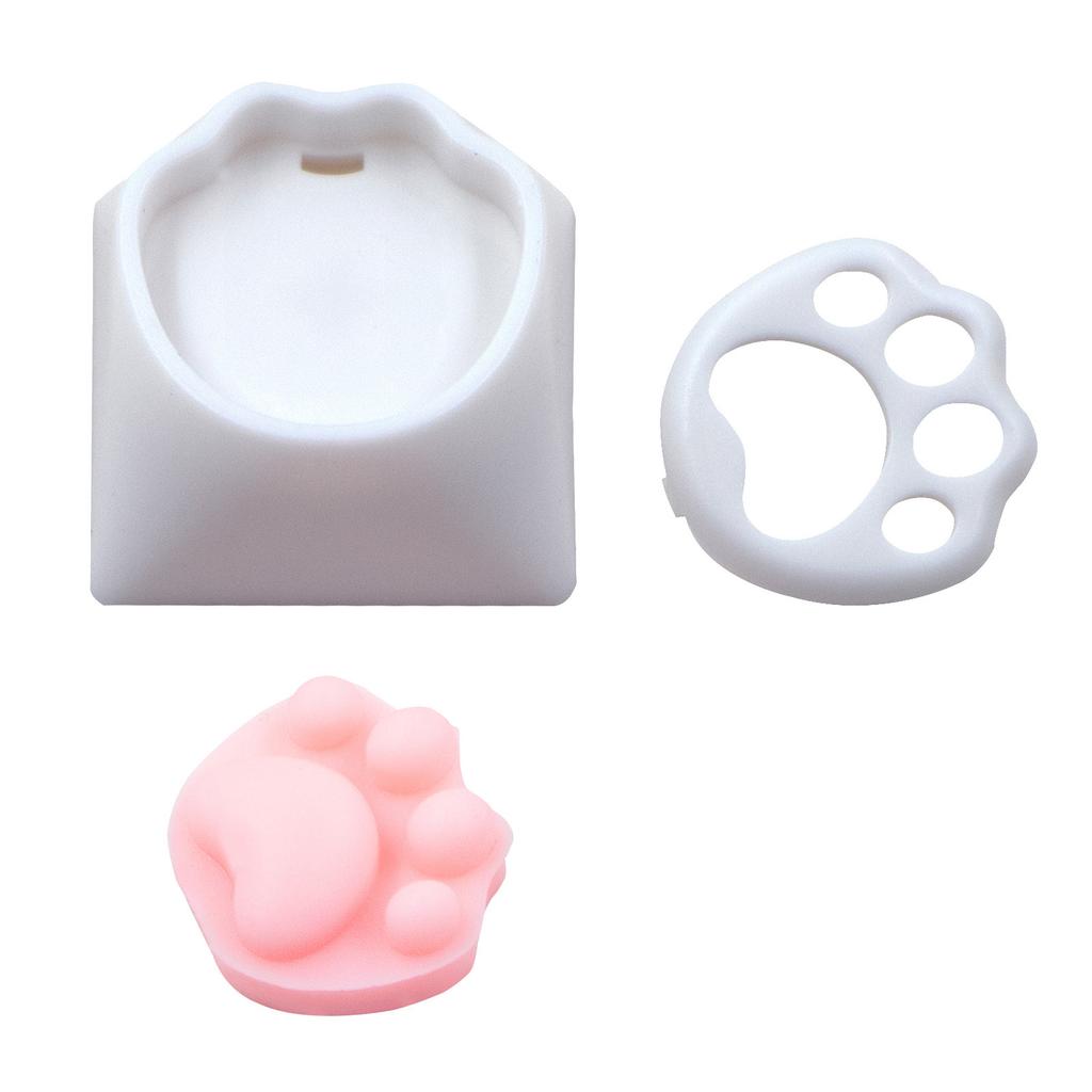 10/20PCS Cute Silicone Cats Claw Keycaps for Mechanical Keyboards Soft Design DIY Keys Caps Customizable Keyboards Accessories
