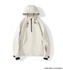 New Couple's Water-Repellent Hooded Ski Jacket & Pants Set - Fleece-Lined for Winter