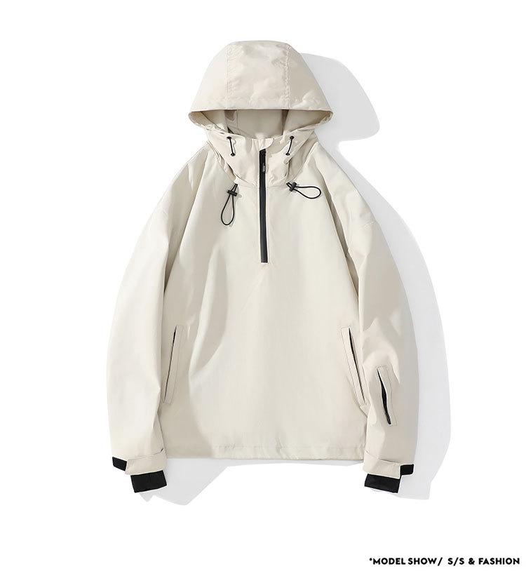 New Couple's Water-Repellent Hooded Ski Jacket & Pants Set - Fleece-Lined for Winter