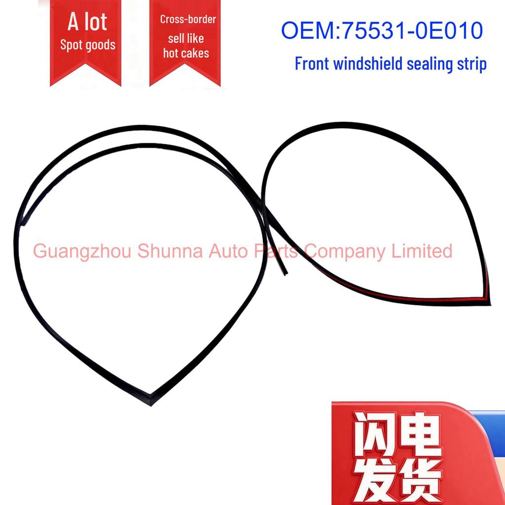 Rubber Strip 75531-0E010 for 09-14 Toyota Highlander, ASU40, GSU45 Windshield
