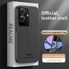 Leather Case for Oppo Realme Note 60 Luxury Shock Absorption Car Magnetic Mount Anti-knock Anti-fingerprint Thin Cover