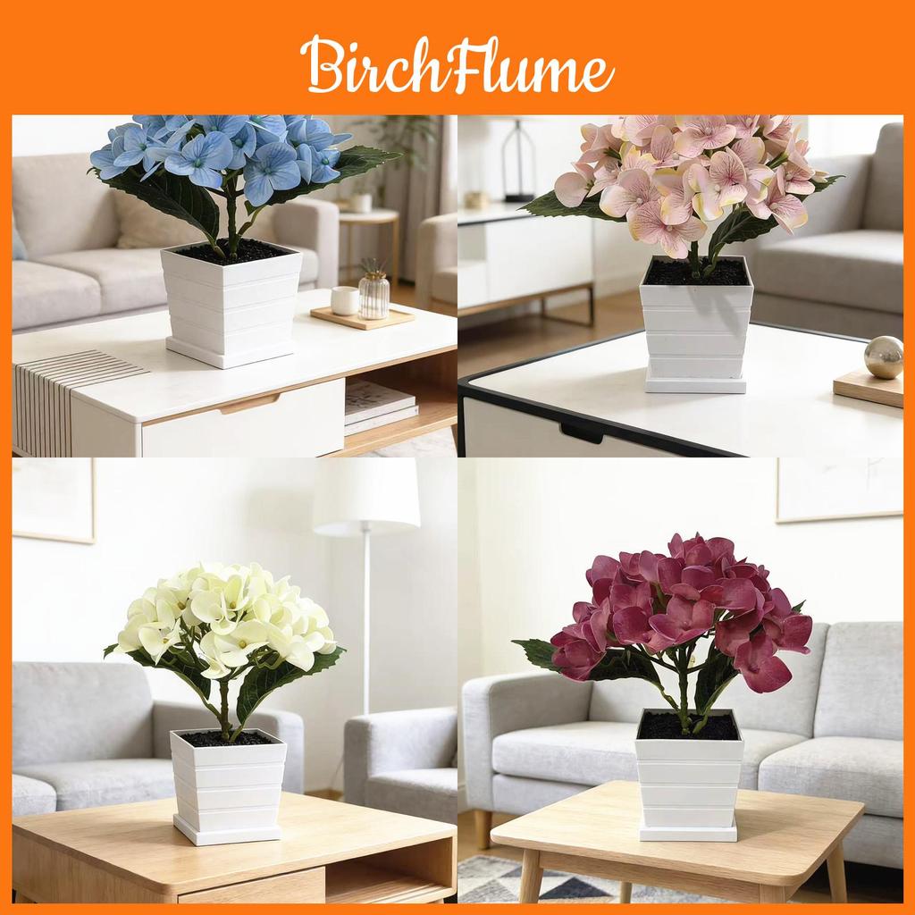 Artificial Hydrangea Flower Plant With Realistic Touch For Home Decor And Wedding Centerpieces