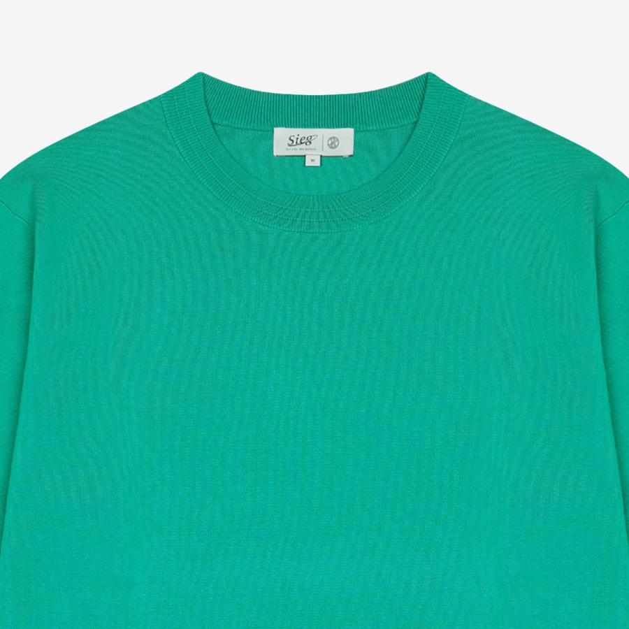 SIEG Regular Fit Round Knit Green (Piuca8505)