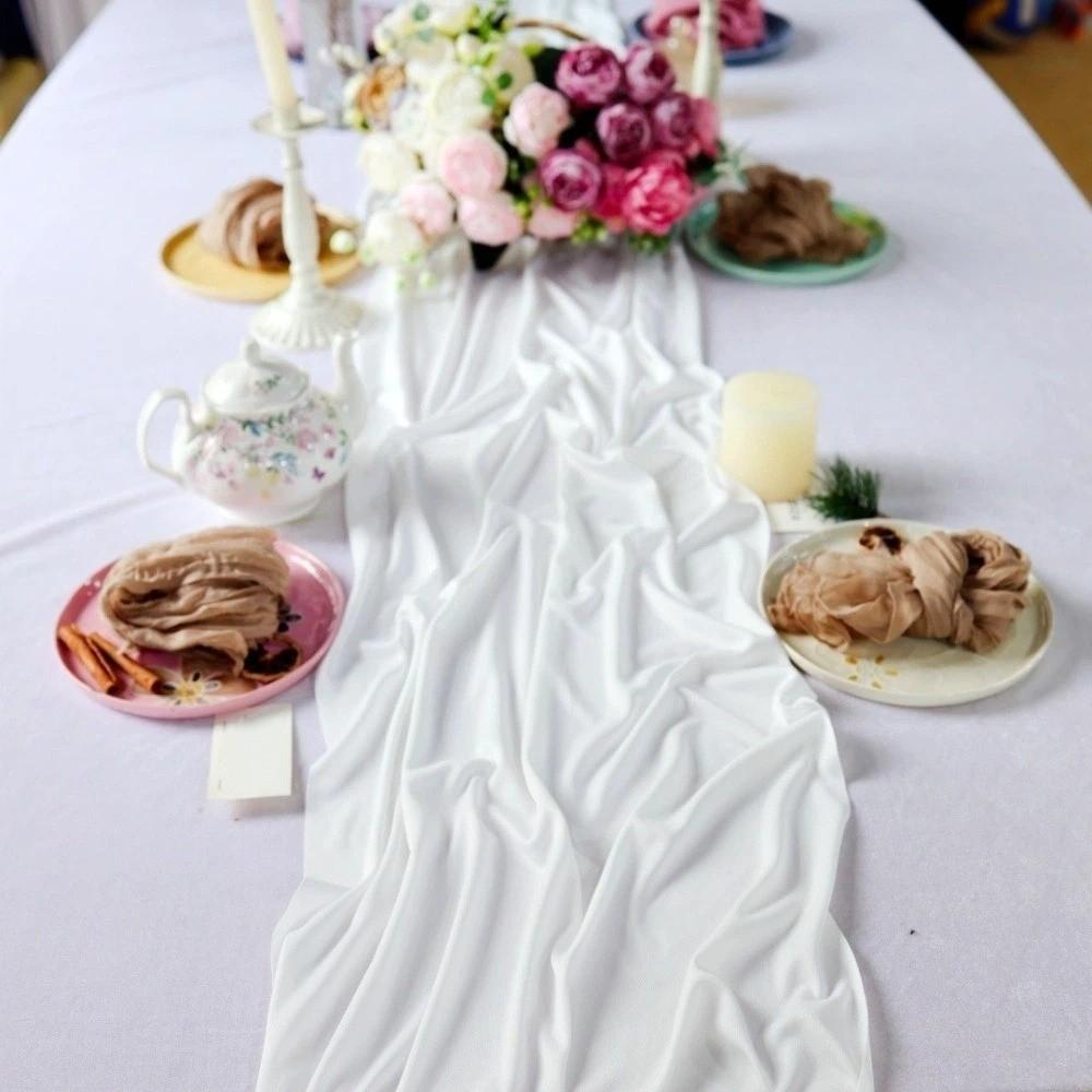 Multi-color Gauze Tablecloth Rustic Table Cover Cheesecloth Table Setting