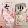 Cute Printing Phone Case For Infinix Zero8 Zero8i Soft Black Silicone TPU Cases For Infinix Zero 8 8i X687B X687 Covers Bumpers
