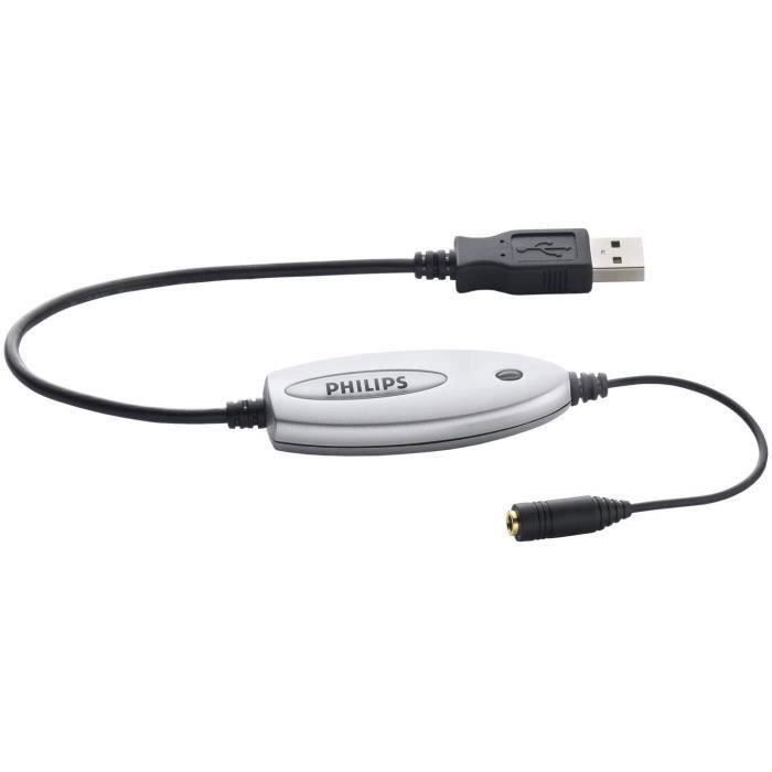 Adaptateur Audio - PHILIPS - Lfh9034/00 - USB - Jack 3,5 mm - Son Stéréo