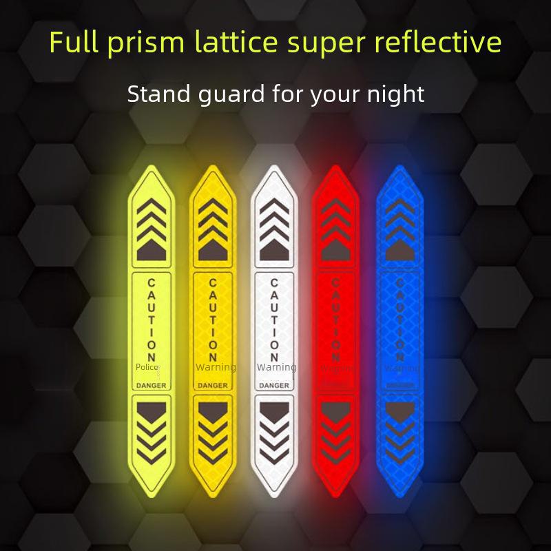Autocolante de avertizare reflectorizante pentru ușa mașinii de noapte personalizate - Autocolante reflectorizante diamantate de gradul A pentru siguranță și decorare.