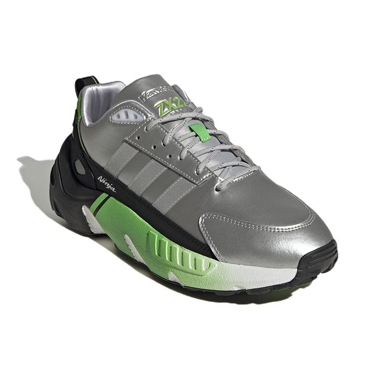 Kawasaki Ninja X Adidas ZX 22 Boost Silver Metallic Men Sneakers Core-Black GW2125