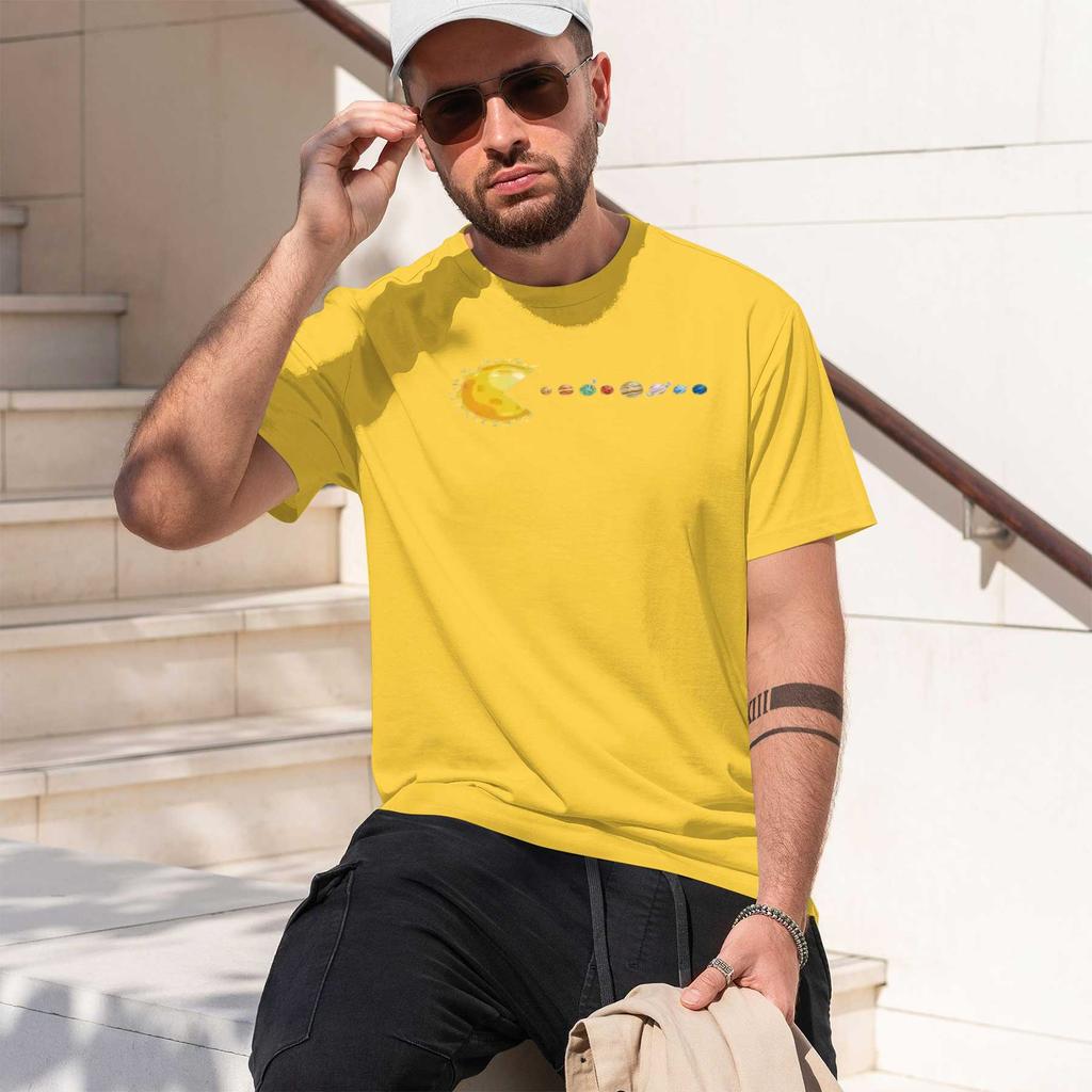 2026 New Model Solar System Planets Print Tees For Unisex Casual Quick Drying Breathable Tshirt Short Sleeve Tshirt For Running T