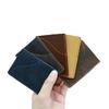 Men's Vintage Crazy Horse Leather Card Holder Retro Brown Coffee Slim Minimalist Wallet Handmade Multi-Card Slots for Daily Commute Practical Use
