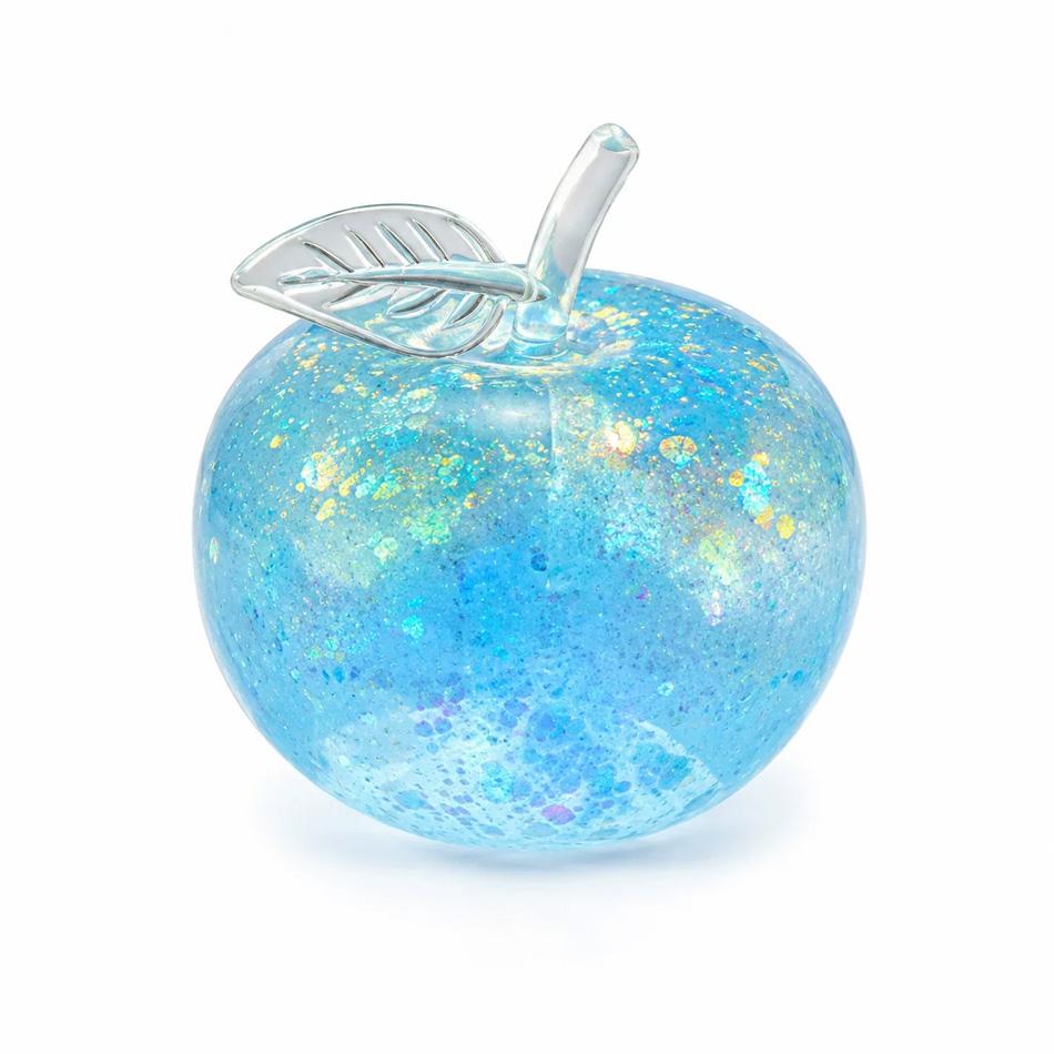 Glitter Squishy Apple Stress Ball Soft Fidget Sensory Toy For Adhd Slow Rebound Squeeze Toy For Adults Christmas Gift