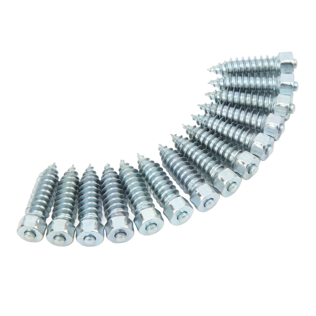 100pcs Tire Spikes M8 Excellent Grip Anti Slip Wheel Tire Stud Universal for Loader Skid Steer Forklift