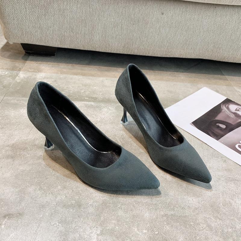 2025 New Women Shoes Pointed Toe Pumps Patent Dress High Heels Boat Shoes Shadow Wedding  for Wedding Women