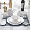 Tian Yajing Silver Rim Bone China Dinnerware Set