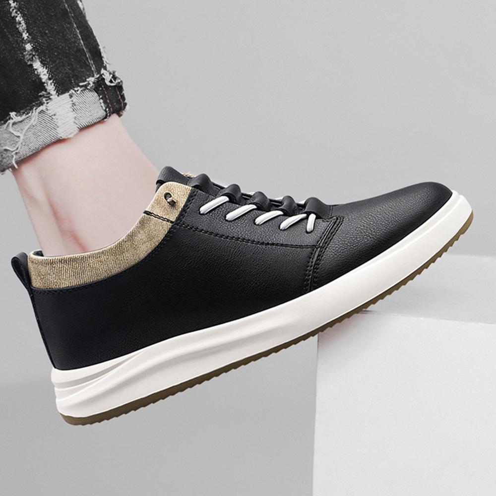 2026 Genuine Leather Height Increasing Elevator Shoes Men Height Increase Shoes 6cm 8cm Sneakers Sport Skateboard Casual Shoes