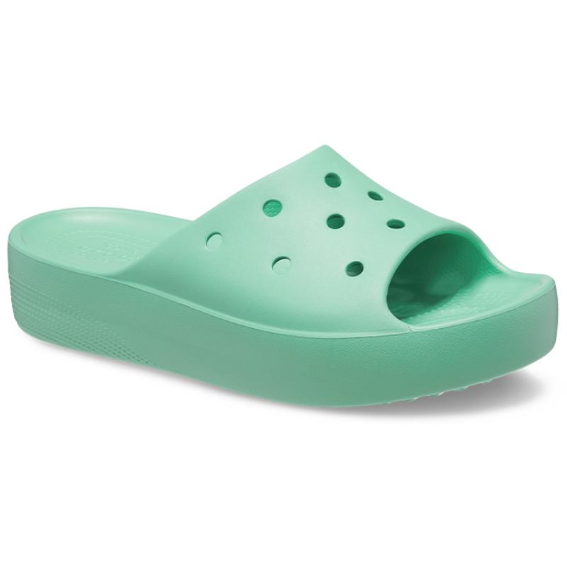 Crocs Classic Platform Sandals 'Green' Women's