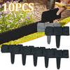 10pcs Garden Fence Edging,Home Garden Border Edging Plastic Fence Stone DIY Yard Landscape Plant Fence Fit for Lawn Yard Flow