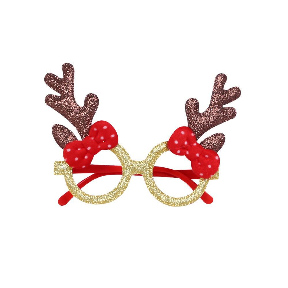 Christmas Party Eyeglass Frames: Santa, Snowman & Antler Designs for Kids