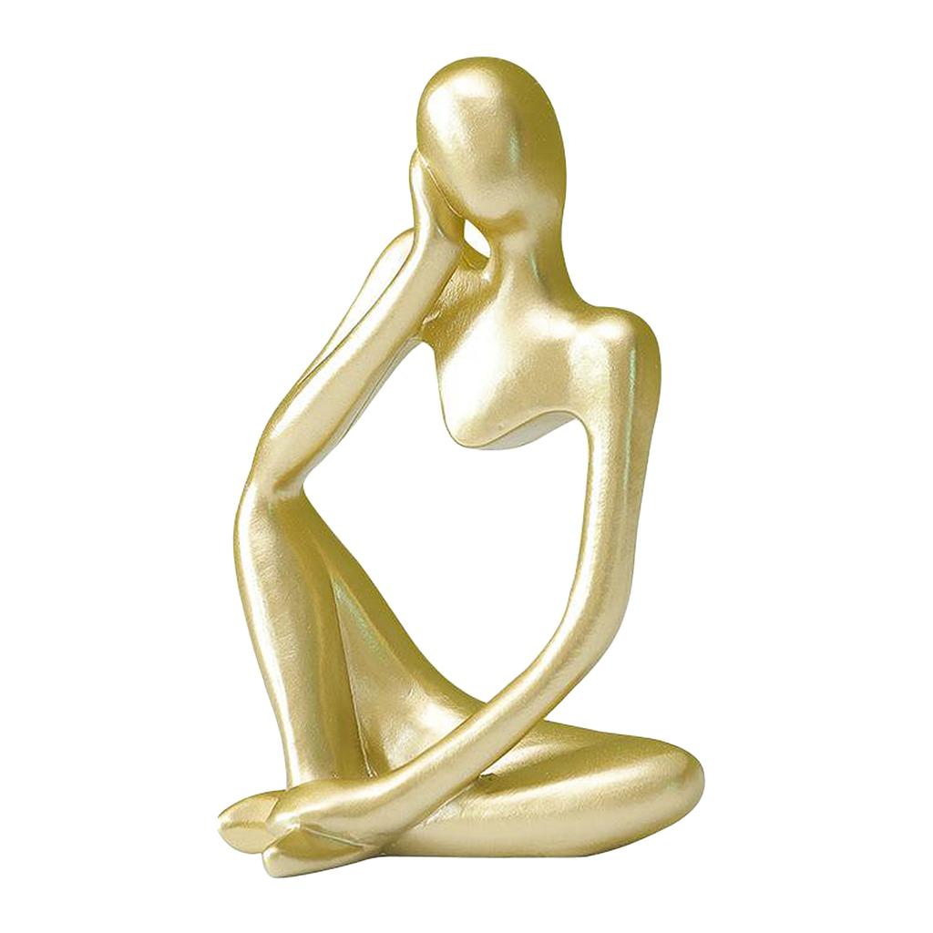 Thinker Statue Abstract Figure Sculpture Small Ornaments Resin Statue Home Crafts Home Decoration Modern Figurines Interior