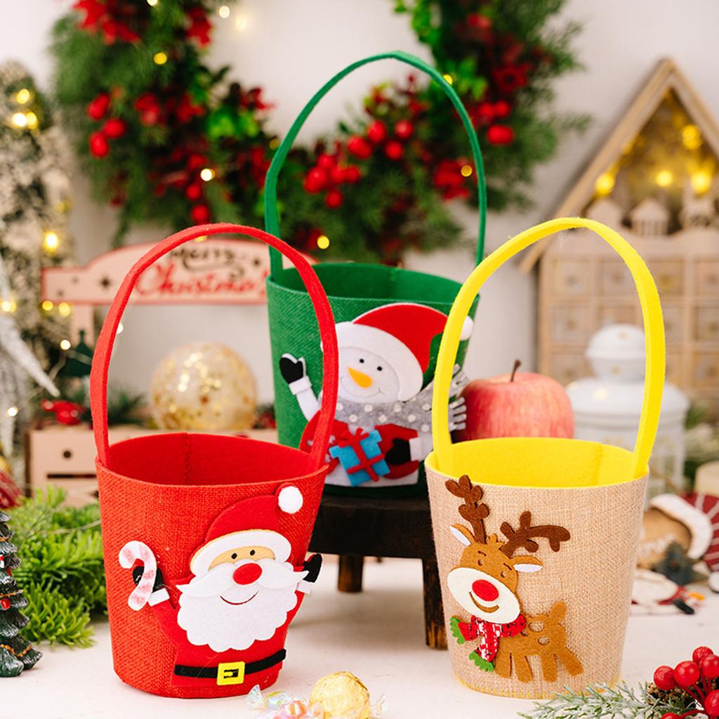 Christmas Decoration Cartoon Tote Bag Christmas Gift Bag Children's Candy Bag Gift Bag