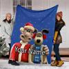 Custom Name Wallace & Gromit Theme Printed Blanket - Perfect for Couch, Bed, Travel & Outdoor Use | Machine Washable, Cozy & Durable.