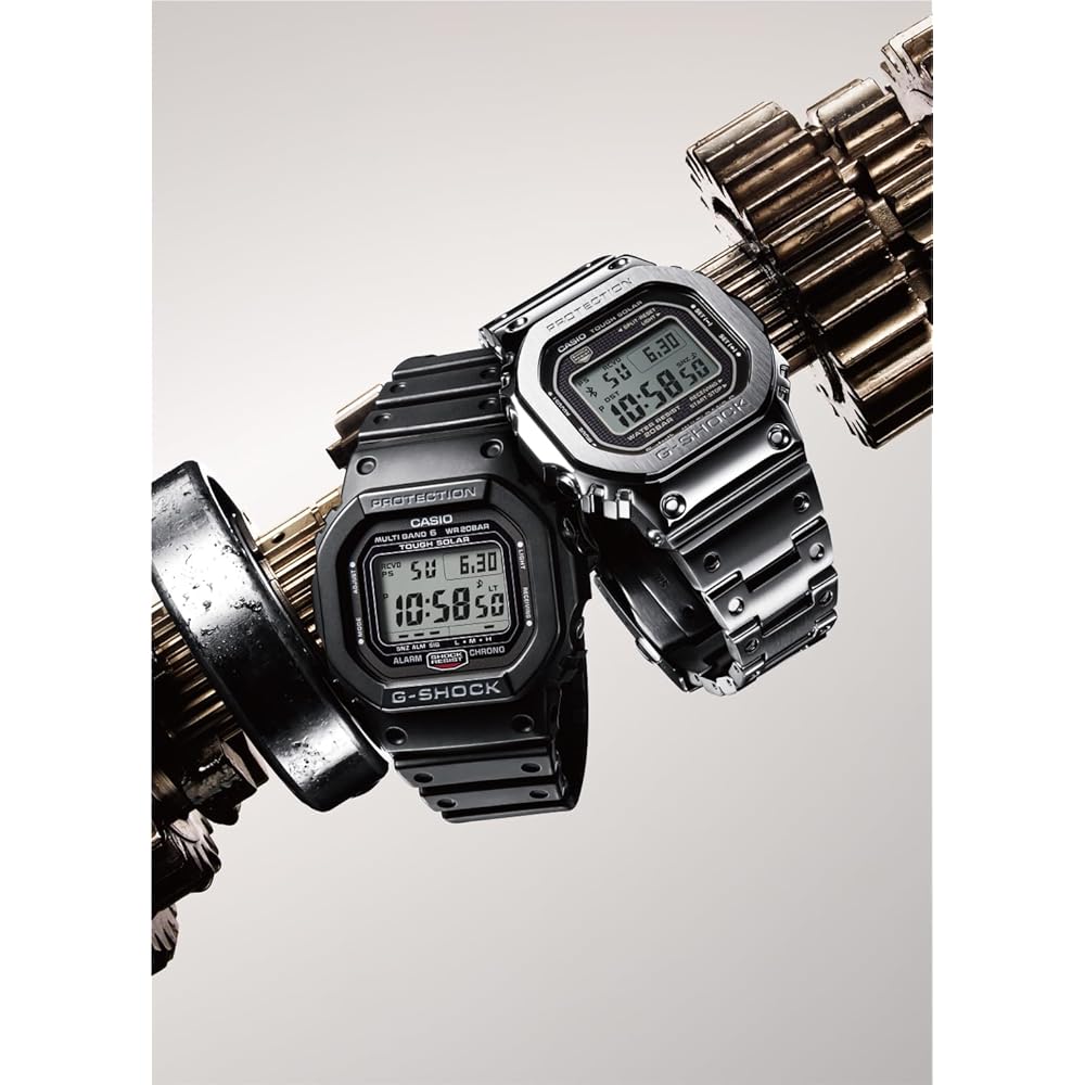 [Casio] G-Shock Watch [Domestic Genuine Product] Bluetooth Equipped Full Metal Radio Solar GMW-B5000D-1JF Men's Silver