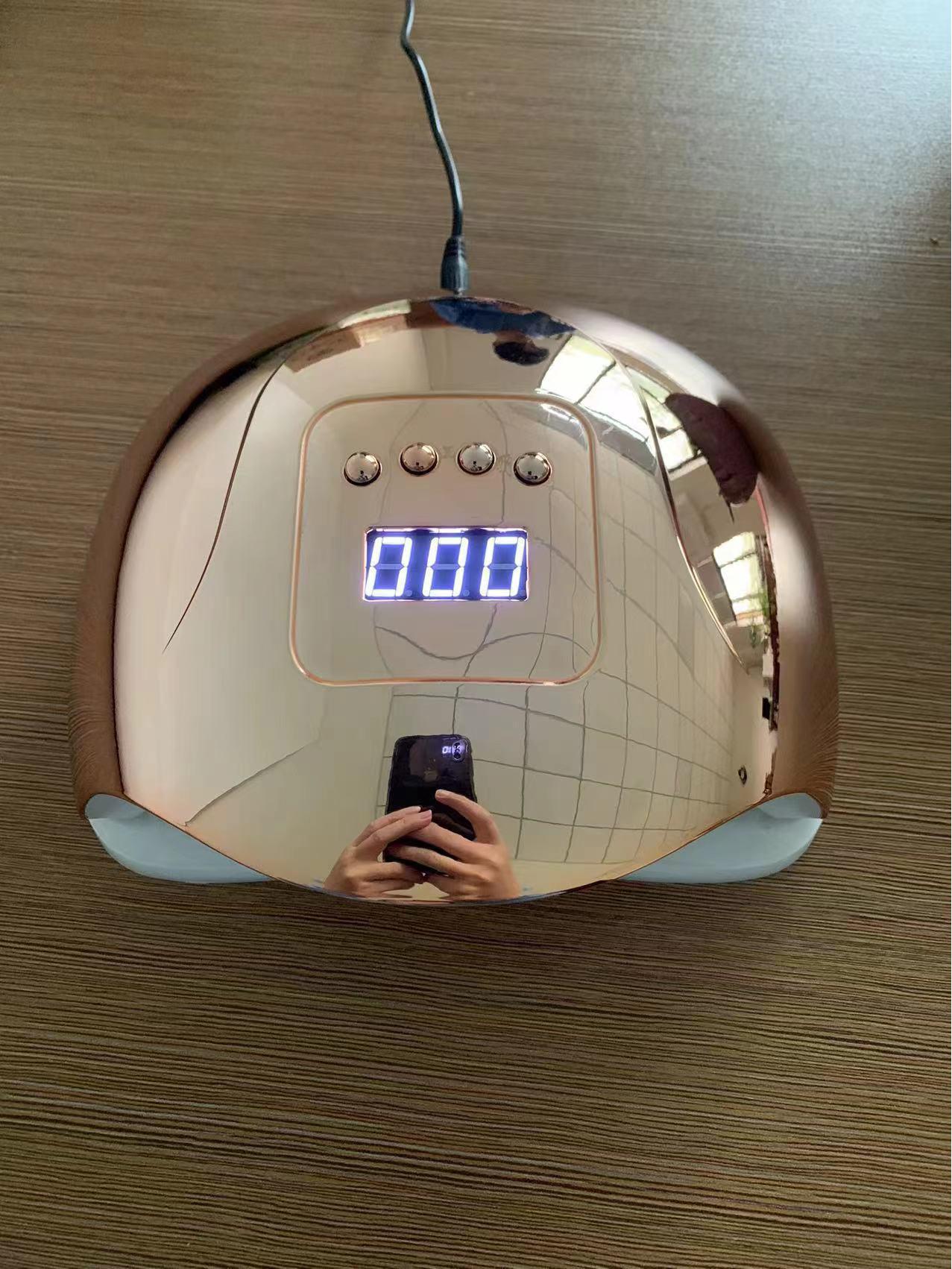 

Универсальная лампа для полимеризации гель-лака золотой