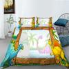 Cartoon Dinosaur Series Quilt Cover Pillowcase Two Or Three-Piece Set Polyester Digital Printing Can Be