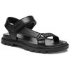 Coach Sport Leather Open Toe Flat Slide Sandals Women Sandals Black CAP70-BLK