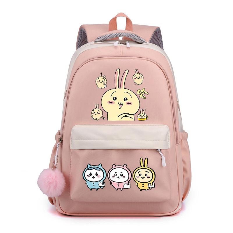 Jiyika wow cute expression bag schoolbag junior high school student backpack men and women lightweight new backpack