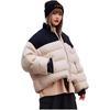 Li Ning Sports Lifestyle Serie Colorblock Logo Bestickt Warm Lässig Locker Daunenjacke Damen Oberbekleidung Schwanenweiß AYMR228-4